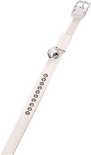 Karlie 67687 Art Leather Plus Montecarlo Collar para Gato, Blanco