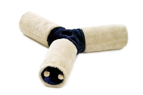 Karlie K Tunel para Gatos Feline Triple Beige/Azul 24 X