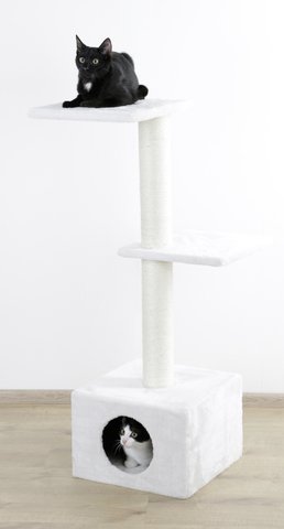 Kerbl Árbol de Gato Venus, 37 x 37 x 109 cm, Color Blanco, 1pc/cartón W. Póster