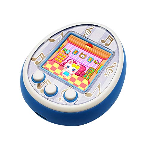 KERDEJAR Mini Juguetes electrónicos para Mascotas 8 Mascotas en 1 Virtual Cyber ​​USB Charging Micro Chat Pet Toy para niños Adultos Regalo Amarillo
