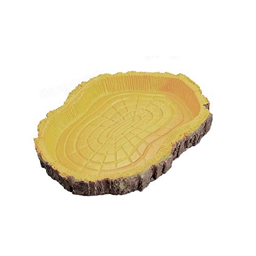 KICCOLY Platos de Agua de Tortuga Repelente para Comederos para Amphibians Gecko Snakes Lagarto Camaleón