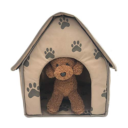 knowledgi Mascota Habitacion Plegable Portátil Casa Caseta Mascota Grande Perro Casa Perros Camas con Alfombrilla para Mascota Cama para Perro O Gato