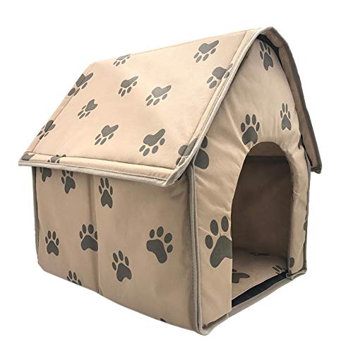knowledgi Mascota Habitacion Plegable Portátil Casa Caseta Mascota Grande Perro Casa Perros Camas con Alfombrilla para Mascota Cama para Perro O Gato