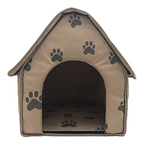 knowledgi Mascota Habitacion Plegable Portátil Casa Caseta Mascota Grande Perro Casa Perros Camas con Alfombrilla para Mascota Cama para Perro O Gato