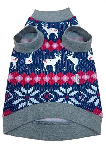 Kotomoda CAMISETA CALIENTE DE Gato para gatos alquiladores Sudadera de Ciervo de Santa (XS)