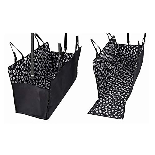 KSIASGDHA Multifunción Duradera Perros pequeños y Gatos Carriers Waterproof Car Rear Back Seat Cover Travel Mats Hammock Protector
