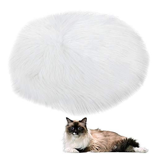 KUIDAMOS Interfaz USB Impermeable de la Almohadilla de calefacción del Animal doméstico Anti-rastrero para el Perro del Gato en el Invierno(Mink White)