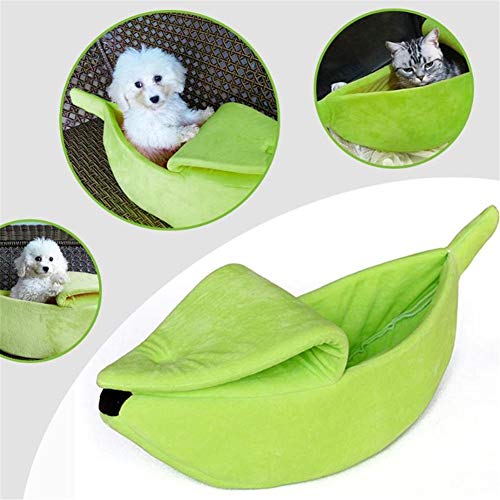 KunLS Cama Perro Pelo Cama Perro Cama Gato Perros Accesorios Cama Perro Impermeable Accesorios Gatos Perro Cama Cueva Cama De Veterinario para Perros Green,40cm