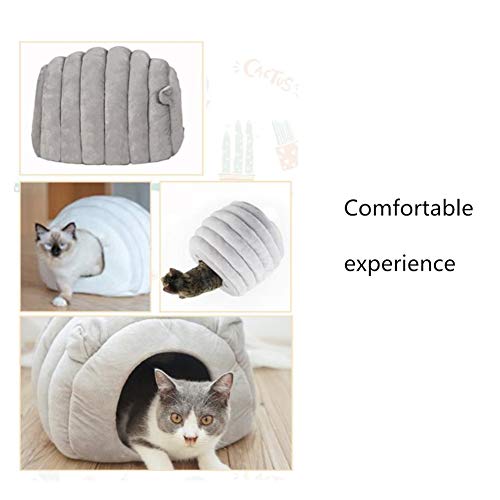KunLS Cama Perro Pelo Cama Perro Camas para Gatos Mascotas Perros Accesorios Accesorios Perros Suave Cama del Perro Cama De Veterinario para Perros Gray