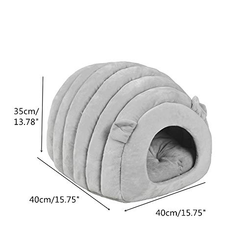 KunLS Cama Perro Pelo Cama Perro Camas para Gatos Mascotas Perros Accesorios Accesorios Perros Suave Cama del Perro Cama De Veterinario para Perros Gray