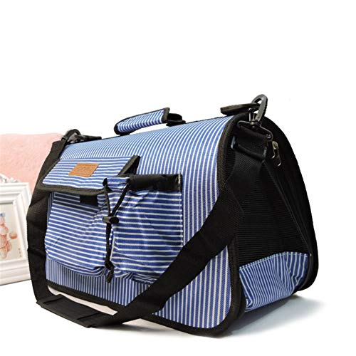 KunLS Mochila Perro Transportin Gato Trasportines Gato Cachorro Honda Portador Pequeño Perro Perro Bolsas para Perros Pequeños Viajes De Mascotas De Portador Blue,m