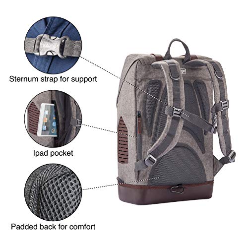 Kurgo K81024 - Mochila para mascotas pequeñas - K9 - Gris jaspeado - Base impermeable - Mochila para perros de hasta 11 kg - Bolsa para gatos, 1361 g
