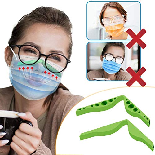 LAOZI Accesorio para Evitar Que los anteojos se empañen, Puente Nasal de Silicona antivaho, Puente Nasal, Cubierta Facial, Clip de Soporte para la Nariz (5 Piezas)