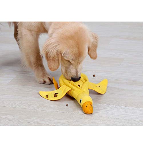 LCSD Dog Bed Pato Sonido Felpa De La Muñeca De Juguete Perro El Oler Entrenamiento del Animal Doméstico Juego De Rompecabezas Al Que Le Faltan Los Suministros De Alimentos Juguetes 36 * 34cm