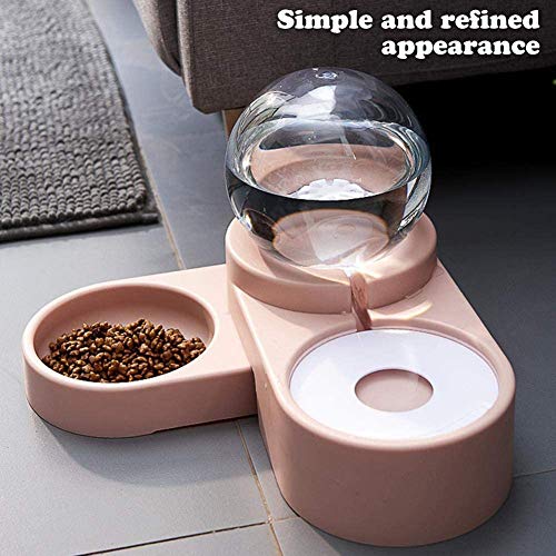 LCZ 1.8L Burbuja De Bebida para Mascotas Recipientes De Comida Alimentador Automático De La Fuente De Agua para El Gatito del Gato del Perro Recipiente De Alimentación,Azul