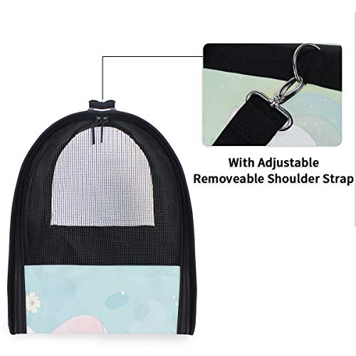 LDIYEU Lindo Elefante Madre Bebé Portátil Gato Perro Cachorro Portador Gatito Pug Mochila Bolsa de Transporte Aerolínea aprobada Pet Carrier para al Aire Libre Viaje