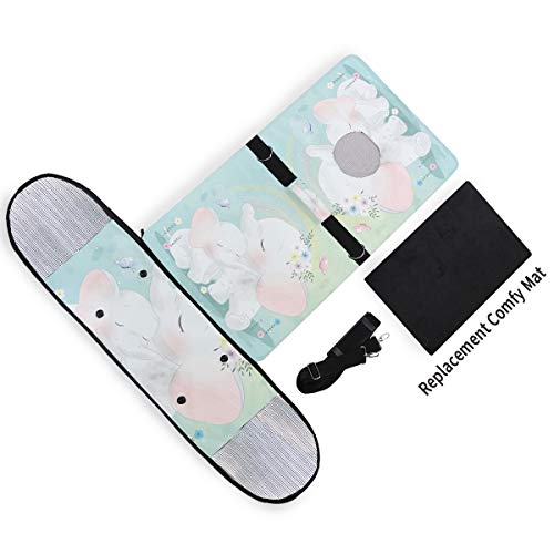 LDIYEU Lindo Elefante Madre Bebé Portátil Gato Perro Cachorro Portador Gatito Pug Mochila Bolsa de Transporte Aerolínea aprobada Pet Carrier para al Aire Libre Viaje