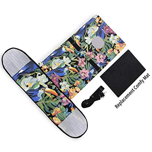 LDIYEU Tucán De Loro Azul Tropical Portátil Gato Perro Cachorro Portador Gatito Pug Mochila Bolsa de Transporte Aerolínea aprobada Pet Carrier para al Aire Libre Viaje