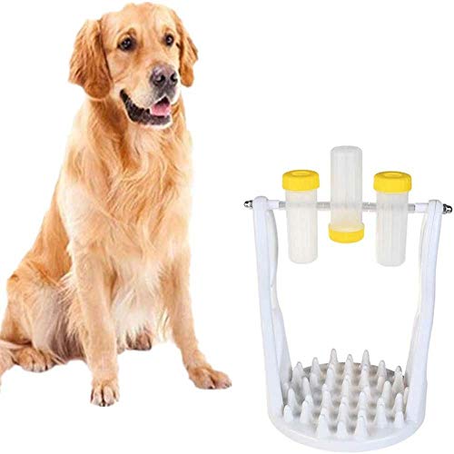 Lecez Dog Educational Toy Food Food Bowl, 500g Pet volcendiendo Alimento de la alimentación Derrame Conexión de Mascotas Habilidad Mano de Protección Ambiental, Azul, Amarillo, Rosa (Color : Yellow)