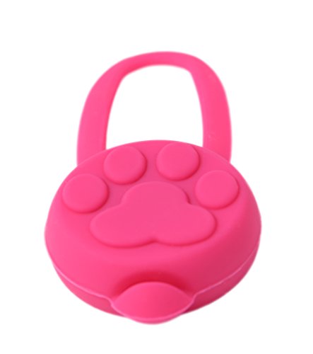 LED pediente Luminoso de Silicona Collar de Perro LED en el Color Rosa de la Marca PRECORN