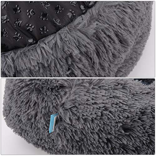 Legendog Cama para Mascotas Cojín Redondo Suave para Mascotas Cama para Dormir para Gatos Cama para Perros pequeña para Cachorro de Gatito