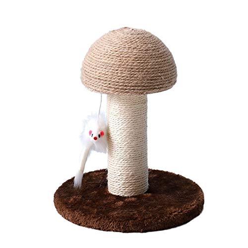 LEIKEGONG Árbol de Gato Pequeño Cat Natural Cat Scratching Board Cat Stimbing Marco Multifuncional Gato Jumping Plataforma de Hongos Cat Rasguño Post, Gratis para Jugar y Jugar