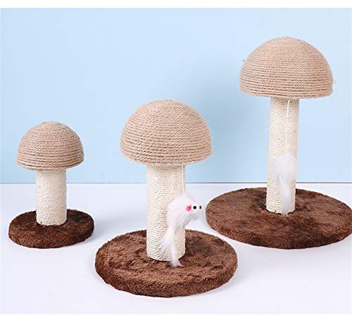 LEIKEGONG Árbol de Gato Pequeño Cat Natural Cat Scratching Board Cat Stimbing Marco Multifuncional Gato Jumping Plataforma de Hongos Cat Rasguño Post, Gratis para Jugar y Jugar