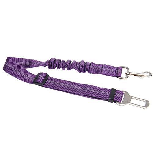LEUM SHOP Einstellbare Hund Sicher Führt Puffer dehnbare Seil Nylon Pet Elastische Auto Sitzgurt