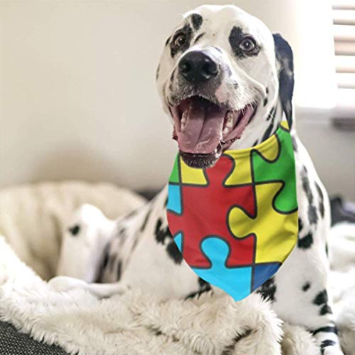 leyhjai Ice Wolf VS Fire Wolf Classic Cute Bandana Triangle Head Scarfs para Mascota Gato Cachorro Perro