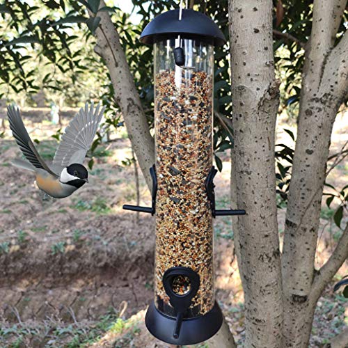 lijun Alimentador de Semillas de Aves Silvestres para Colgar Dispensador de Alimentos para pájaros Herramienta de alimentación de jardín al Aire Libre