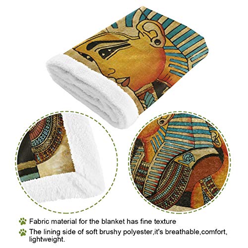 Linomo Antiguo Egipto Manta para mascotas perro gato suave y cálido manta manta para mascotas perros gatos