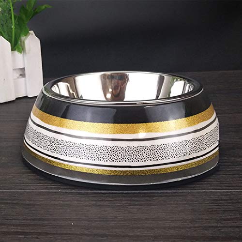 LIUQIAN Melamina tazón de Fuente del Animal doméstico Perro pote Perro Bowl Perro pote Gato Bowl Gato Olla Gato Cuenca Acero Inoxidable