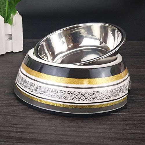 LIUQIAN Melamina tazón de Fuente del Animal doméstico Perro pote Perro Bowl Perro pote Gato Bowl Gato Olla Gato Cuenca Acero Inoxidable