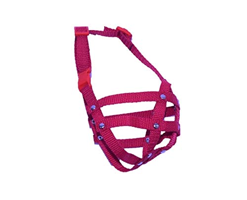 L&J Pets Uk Bozal para perro Shih Tzu, Pug y otros hocicos cortos de cara plana (M1, Rosa)