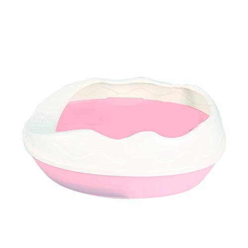 L.J.JZDY Aseo Gato Bandeja Aseo Bedpan Arena for Gatos Bandeja del Gato del Perro Caja higiénico Suministro de Peluche del Perro casero Anti-Salpicaduras Aseo Cachorro Interiores Caja de Arena