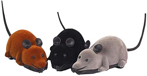 LNIEGE Ratón de Juguete de Control Remoto inalámbrico para Mascotas, Fiesta de Juguete de Control Remoto y Gato Rick, Cachorro, Juguete Divertido