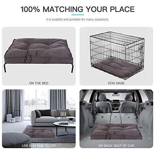 lovecabin Cojín De Colchón Lavable Y Suave Cama De Perro Mascota Mantas De Cama De Gato con Forma De Rectángulo para Interior Al Aire Libre,mobiliario,Suelos,Asientos De Coches,césped,sofásL