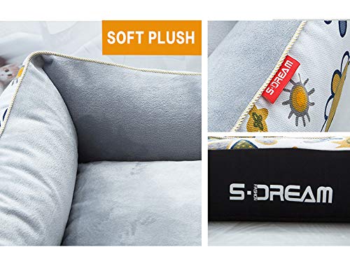 lovecabin Colchon Ortopedico para Perros Elegante Sofa para Perros Cama Ortopédica Cama Perros Viejos Mayores Avanzada Edad Mascotas Senior