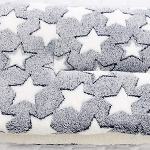 LPxdywlk Mascota Gatos para Perros Patas De Estrella Alfombrilla De Cama Manta De Vellón Cojín para Dormir Cálido Colchón Accesorios para Mascotas De Invierno 7# Los 49x32cm