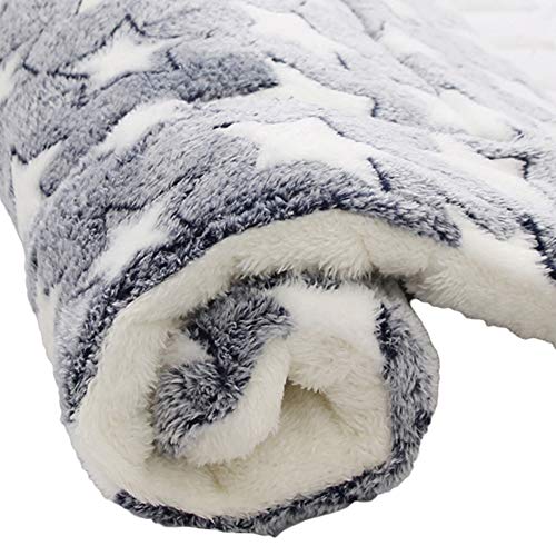 LPxdywlk Mascota Gatos para Perros Patas De Estrella Alfombrilla De Cama Manta De Vellón Cojín para Dormir Cálido Colchón Accesorios para Mascotas De Invierno 7# Los 49x32cm