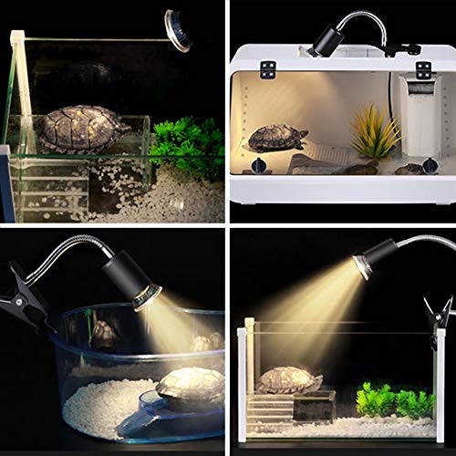 Luxvista E27 50W Bombilla de Calentamiento de Reptiles, UVA UVB Lámpara Solarde Espectro Completo Toma el Sol, para Reptiles y Anfibios Lagarto Tortuga Araña Serpiente (4-Unidades, Luz Cálida 2700K)