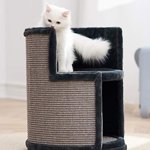 LXHONG Arena para Gatos Pequeños, Plataforma De Salto Universal para Gatos De Cuatro Estaciones, Rascador para Gatos De Sisal Molido para Hospital De Mascotas, Fuerte Y Estable