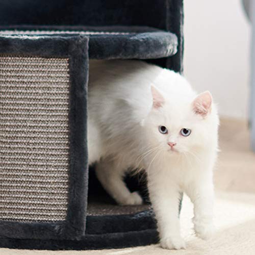 LXHONG Arena para Gatos Pequeños, Plataforma De Salto Universal para Gatos De Cuatro Estaciones, Rascador para Gatos De Sisal Molido para Hospital De Mascotas, Fuerte Y Estable