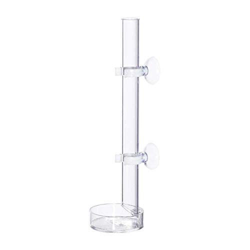 Magiin1 Pieza Acuario Comedero de Vidrio Transparente para Tanque de Peces camarón alimentación Fit para Peces, camarones, cangrejos, Abrazaderas y Animal benthic