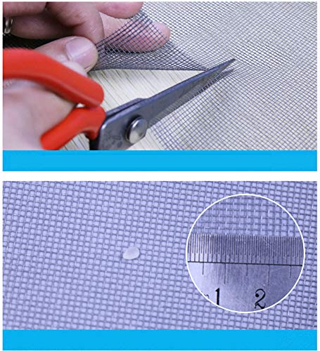 Maran Protección para ventanas para gatos, autoadhesiva, color blanco, antimosquitos, semitransparente, corte a medida, 100 x 120 cm