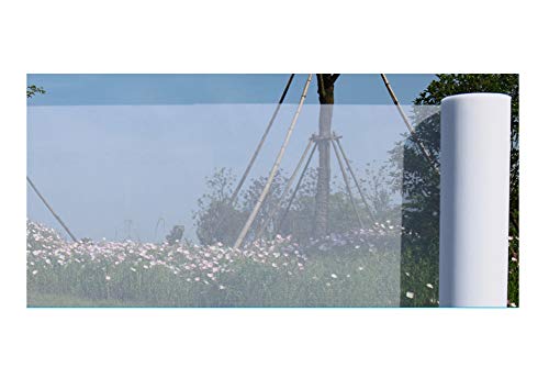 Maran Protección para ventanas para gatos, autoadhesiva, color blanco, antimosquitos, semitransparente, corte a medida, 100 x 120 cm