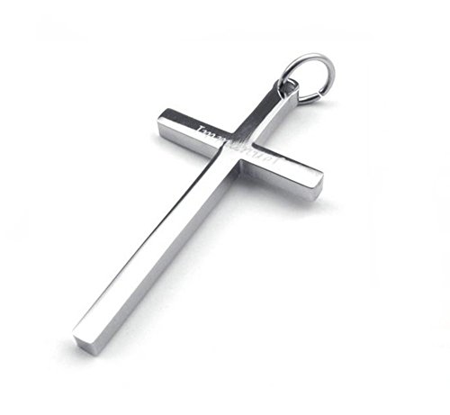 MaryBoutik colgante Dog Tag Cristiano en acero inoxidable