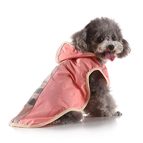Mascota Impermeable Perro Gato con Capucha Capucha Reflectante Impermeable Transpirable Ropa de Cachorro Ropa cómoda para Perros (Color : Blue, Size : XX-Large)