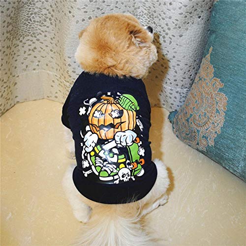 Mascota Ropa para Perros Halloween Divertida decoración Negra Disfraz de Gato Lindo Ropa para Perros Ropa para Mascotas Halloween-mi_S