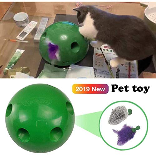 Mdlucz Juguetes para Gatos, Juguetes electrónicos para Gatos con ratón, interesantes Juguetes interactivos para Gatos, Equipo para atrapar Gatos, Herramientas, Garras, Suministros para Mascotas